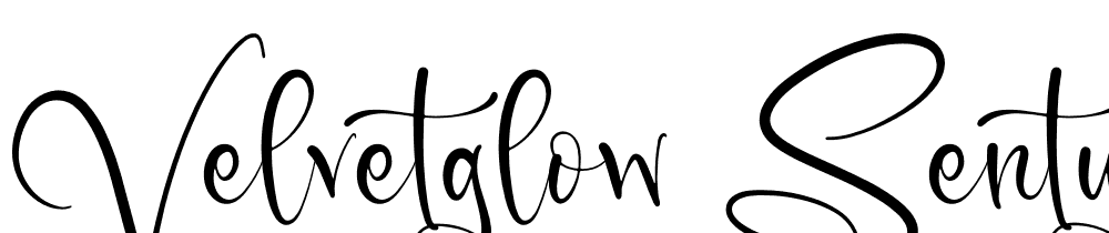 Velvetglow-Sentyla font family download free