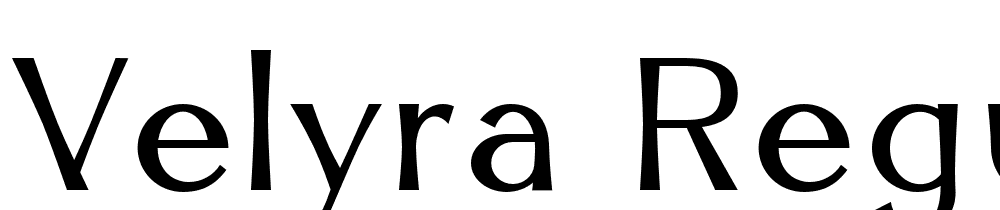 Velyra-Regular font family download free