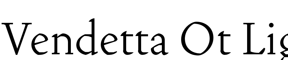 Vendetta-OT-Light font family download free