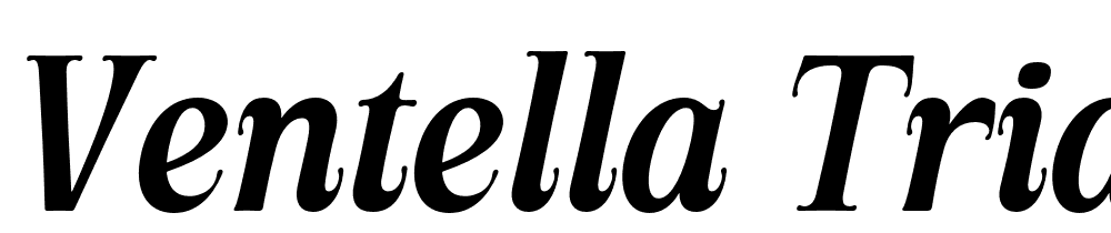 Ventella-Trial-Italic font family download free