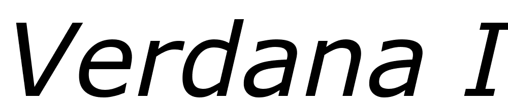 Verdana-Italic font family download free