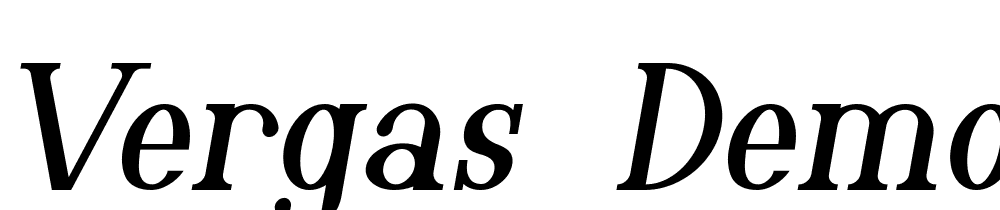 Vergas-Demo font family download free