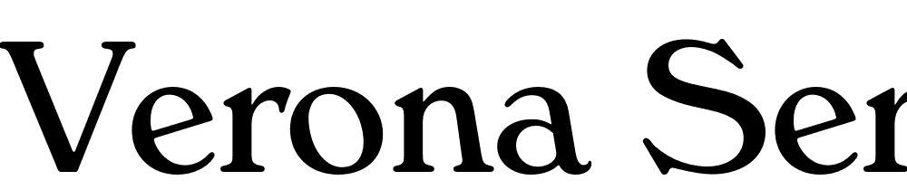 Verona Serial font family download free