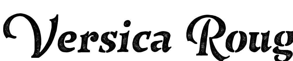 Versica Rough font family download free