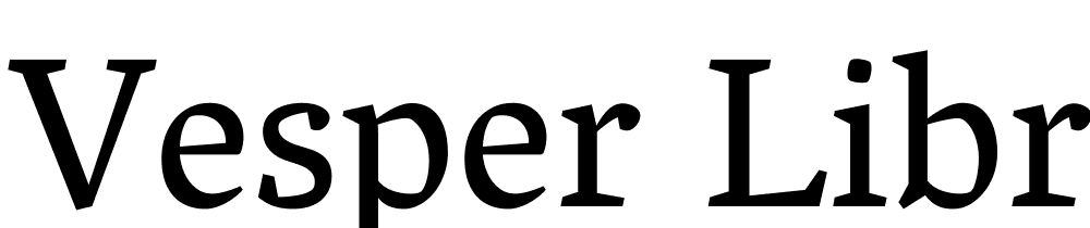 Vesper-Libre font family download free