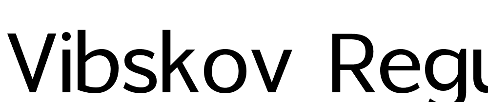 Vibskov-Regular font family download free