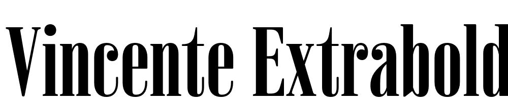 Vincente-ExtraBold font family download free