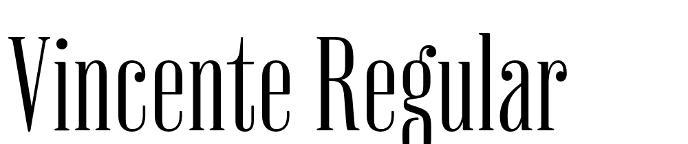 Vincente-Regular font family download free