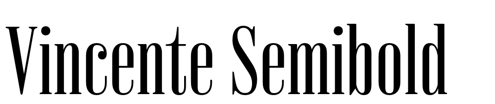Vincente-SemiBold font family download free