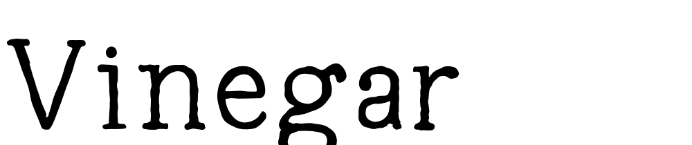 vinegar font family download free