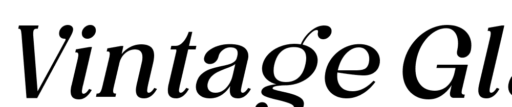 Vintage-Glamour-Italic font family download free