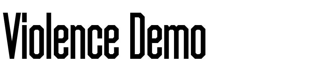 Violence-DEMO font family download free