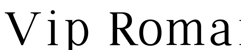 VIP-Roman-Regular font family download free