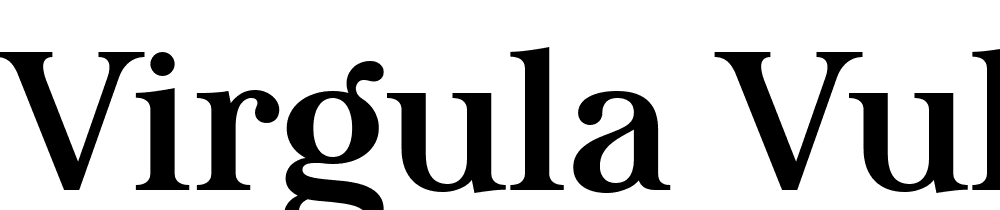 virgula-vulgaris font family download free