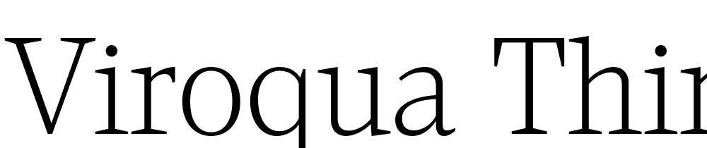 Viroqua-Thin font family download free