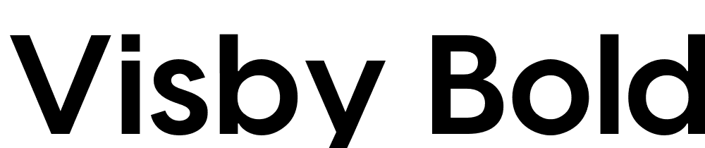 Visby-Bold font family download free