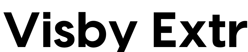 Visby-Extrabold font family download free