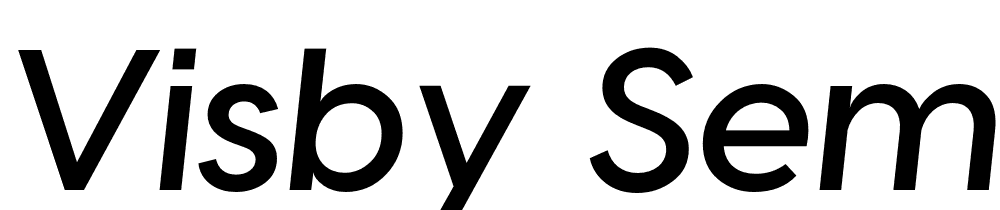 Visby-Semibold-Italic font family download free