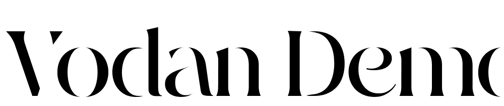 Vodan_Demo font family download free