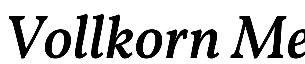 Vollkorn-Medium-Italic font family download free