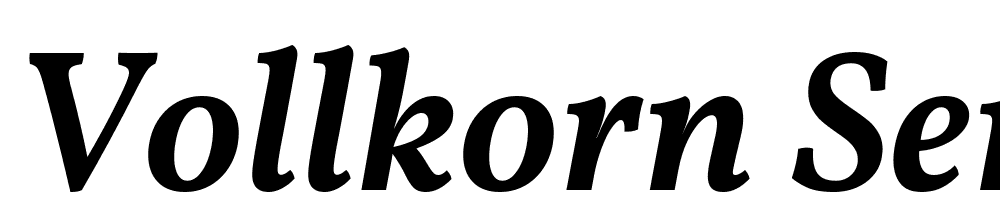 Vollkorn-SemiBold-Italic font family download free
