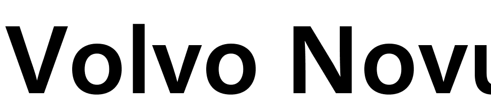 Volvo Novum font family download free