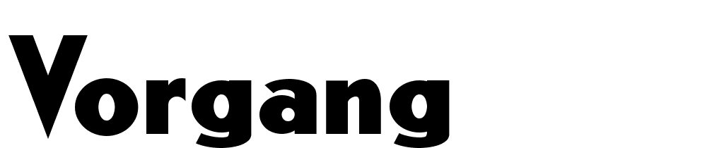 vorgang font family download free