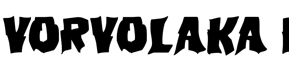 Vorvolaka-Expanded font family download free