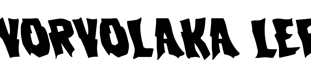 Vorvolaka-Leftalic font family download free