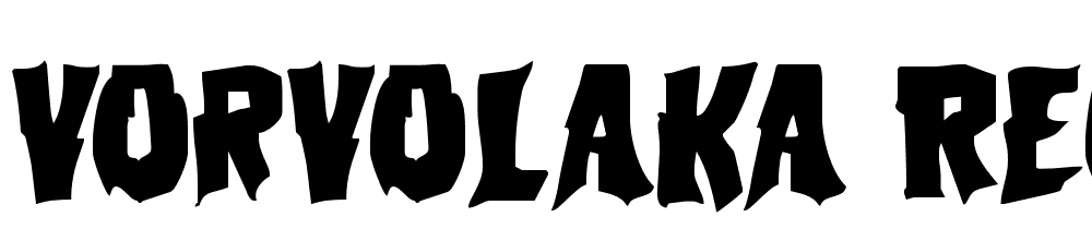 Vorvolaka-Regular font family download free