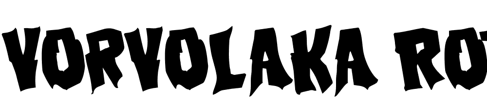 Vorvolaka-Rotated font family download free