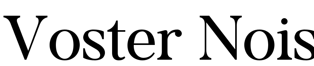 Voster Noise font family download free