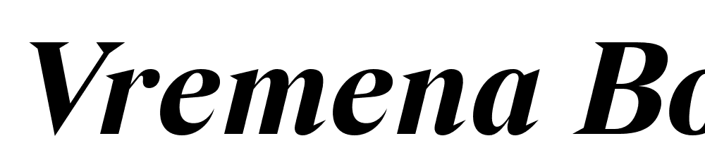 Vremena-Bold-Italic font family download free