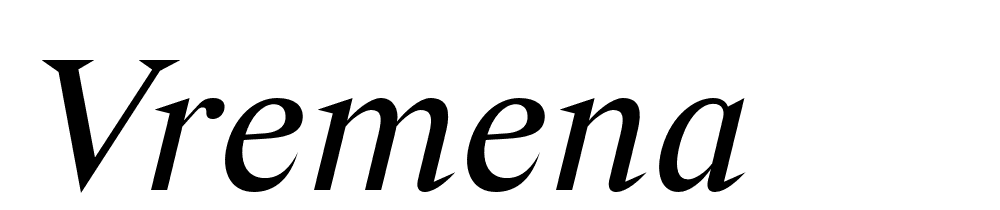 vremena font family download free