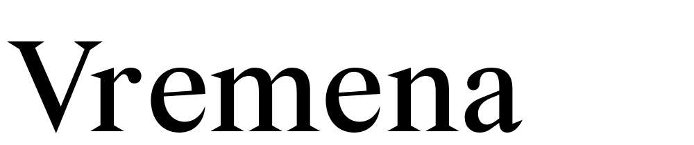 Vremena font family download free