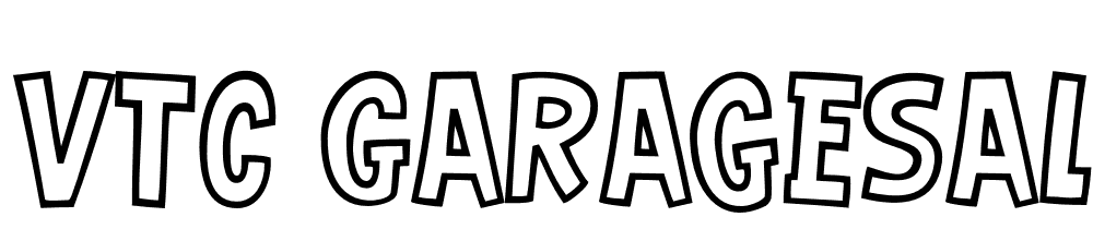 VTC-GarageSale-Outlined font family download free