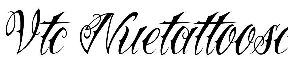 Vtc-NueTattooScript font family download free