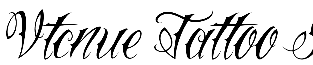 VtcNue Tattoo Script font family download free