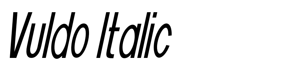 Vuldo-Italic font family download free