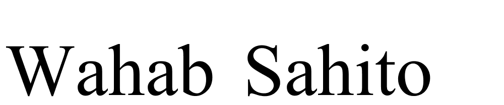Wahab Sahito font family download free
