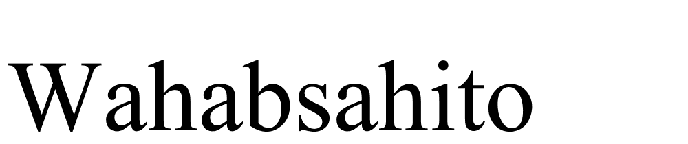 WahabSahito font family download free