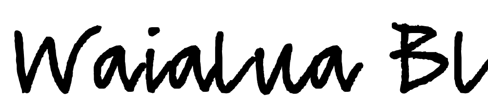 waialua-black-webfont font family download free