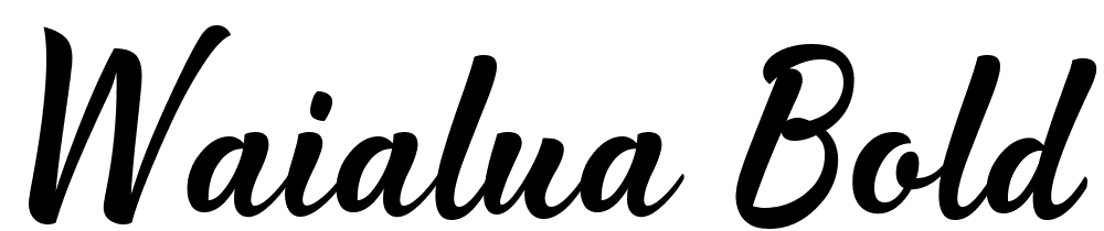 waialua-bold font family download free