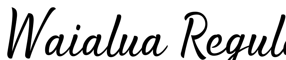 waialua-regular font family download free