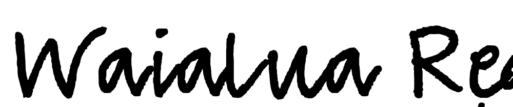 waialua-regular-webfont font family download free