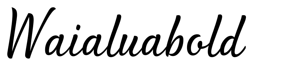 waialuabold font family download free