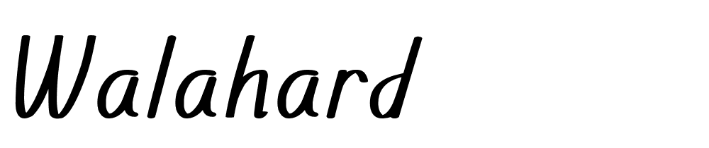 walahard font family download free