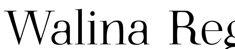 Walina-Regular font family download free