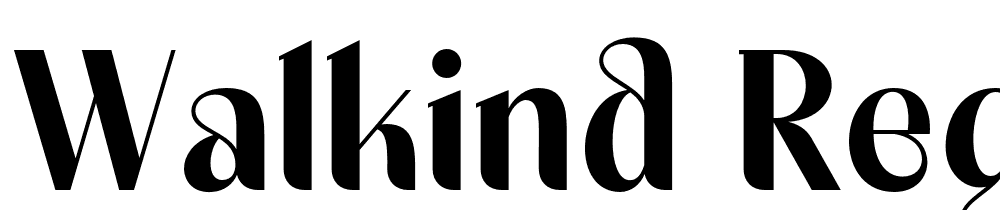 Walkind-Regular font family download free