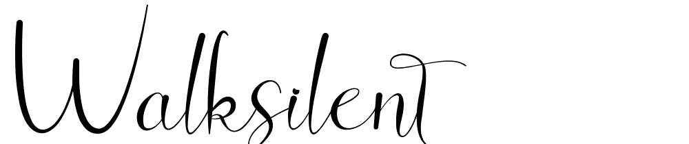 Walksilent font family download free